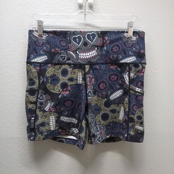 Constantly Varied Gear Pants - CVG 5" Shorts - Midnight Skulls Medium Yoga Gym Running Squats Approved